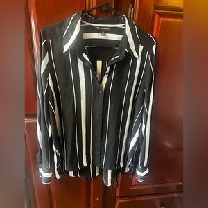 INC International Concepts Monochrome Striped Shirt
